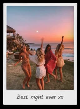 TripMemo vintage polaroid travel photo memory