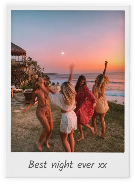 TripMemo polaroid page preview