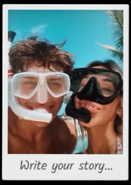 TripMemo polaroid-style travel memory photo