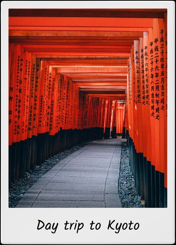 Kyoto photograph organised inside a shared TripMemo TripBook
